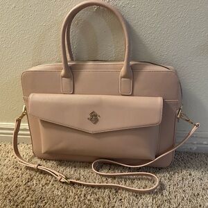 NWOT Glass Ladder & Co Blush Sarah Laptop Bag